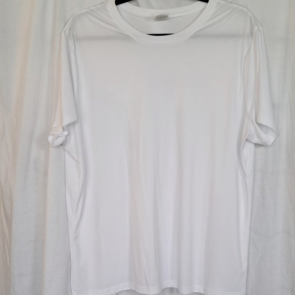 Hanes, 2XL, White, Activewear, T-shirt, Athleisure, Short Sleeve, Casual